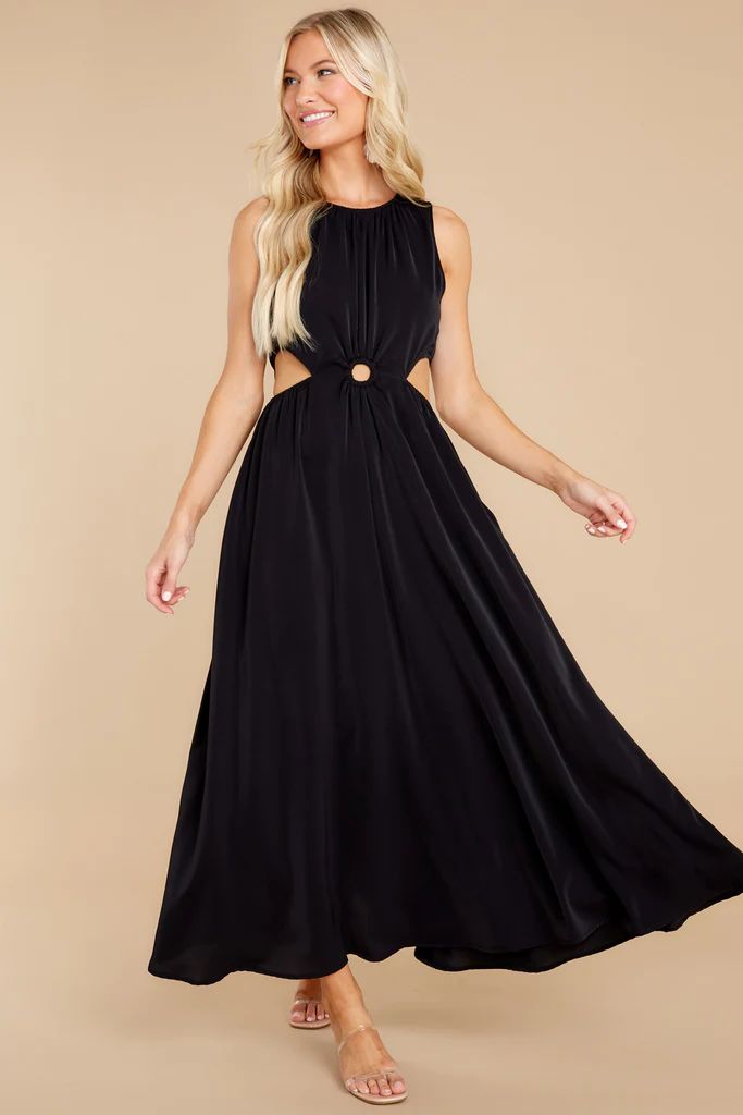 Wander With Me Black Maxi Dress | Red Dress 