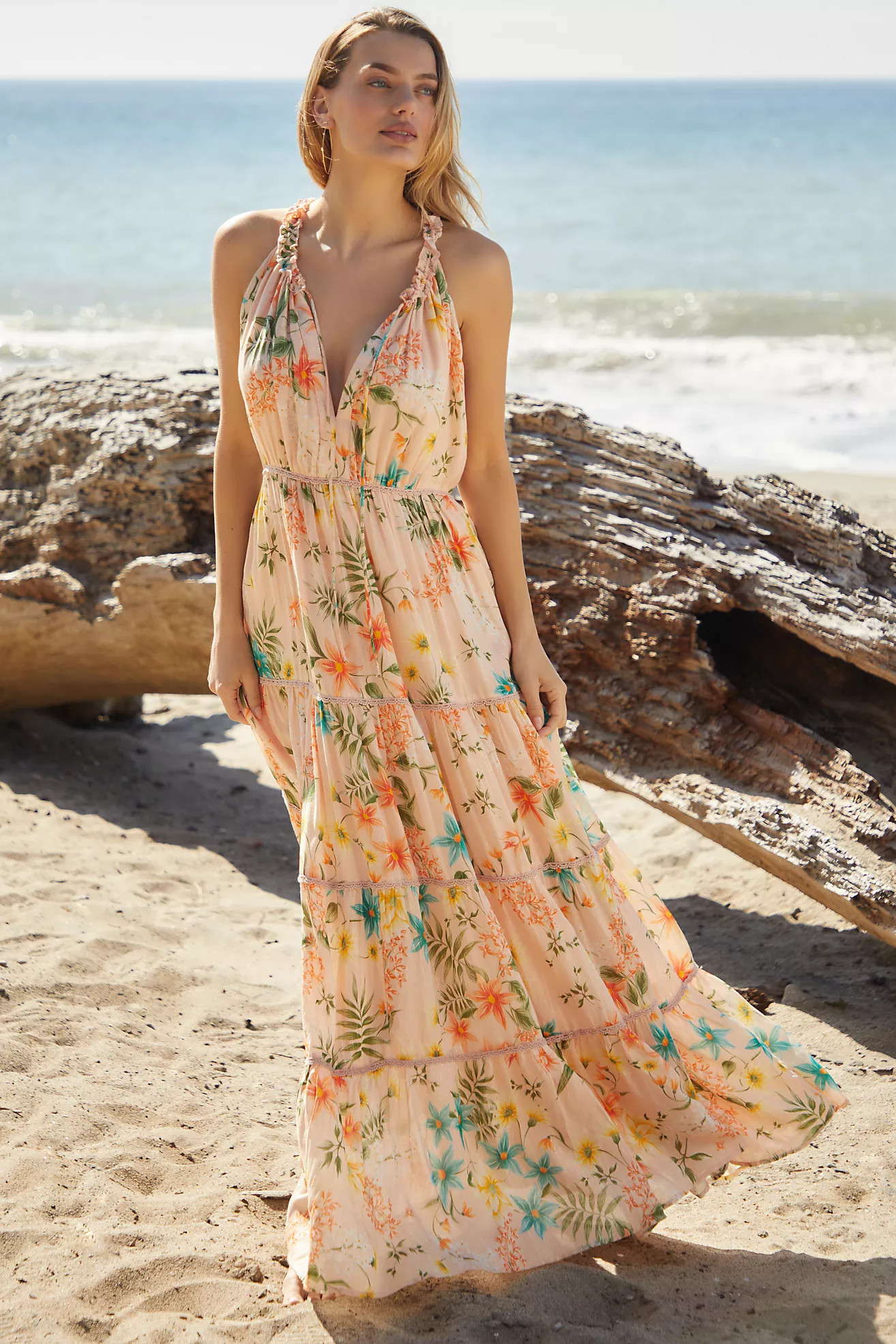 PQ Swim Halter Maxi Dress | Anthropologie (US)