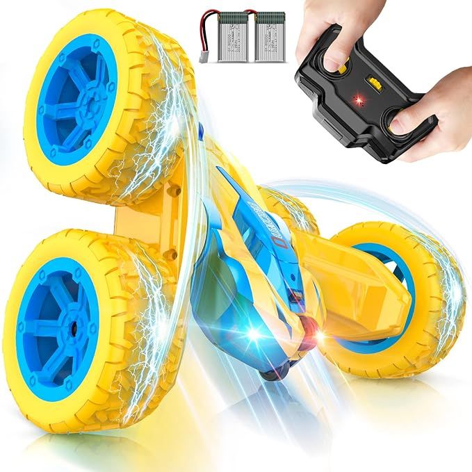 Qumcou Remote Control Car, RC Cars Stunt Car for Kids Toys, 2.4Ghz High Speed Double Sided 360° ... | Amazon (US)