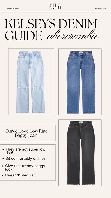 KELSEY’S ABERCROMBIE DENIM GUIDE | 25% off all denim! Use code: ‘DENIMAF’ for 15% off almost everything else! 

All info can be found on the slides! 👖💗✨ Also — I’m a medium in the black top! #AbercrombiePartner @abercrombie 

#abercrombiejeans #curvelove #abercrombie #denimrefresh 

#LTKSeasonal #LTKMostLoved #LTKstyletip