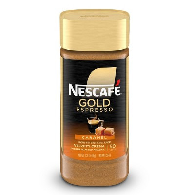 Nescafe Gold Espresso Caramel Light Roast Instant Coffee - 3.35oz | Target