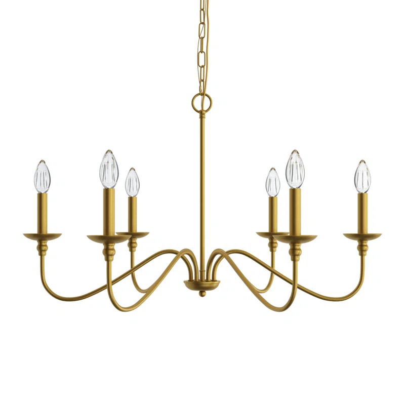 Ableton 6 Light Metal Dimmable Chandelier | Wayfair North America