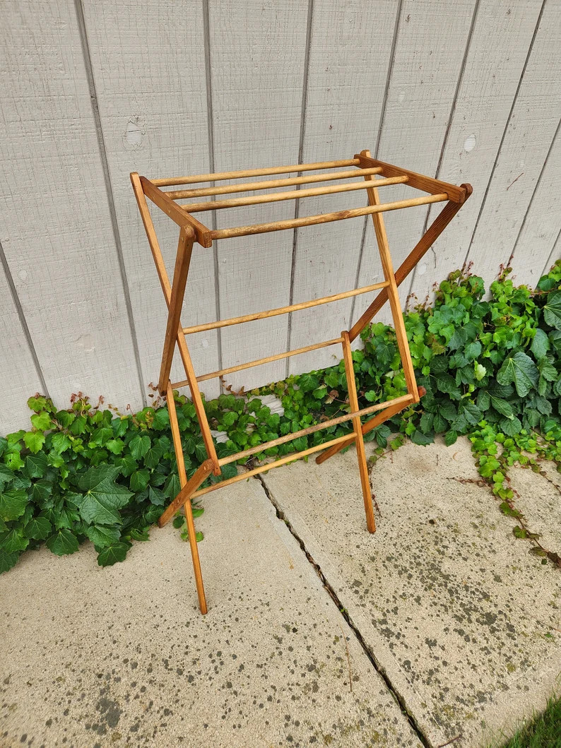 Vintage Standing Drying Rack Worlds Best Brand Foldable - Etsy Canada | Etsy (CAD)