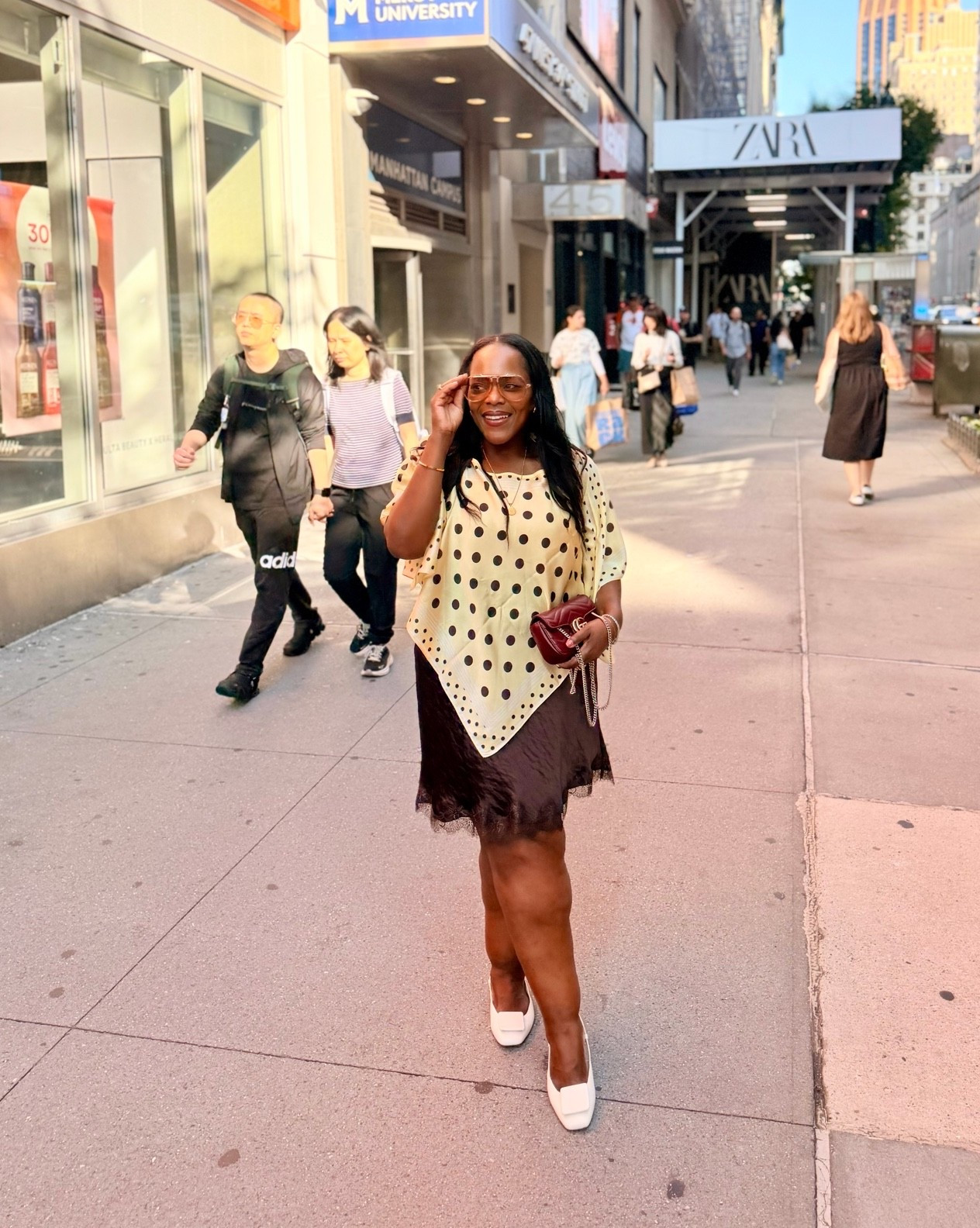 Loving this butter yellow and chocolate print color combo for Fall! Cape poncho is from @Anthropologie and would be the perfect addition to your Fall outfits!

#LTKMidsize #LTKPetite #LTKgrwm