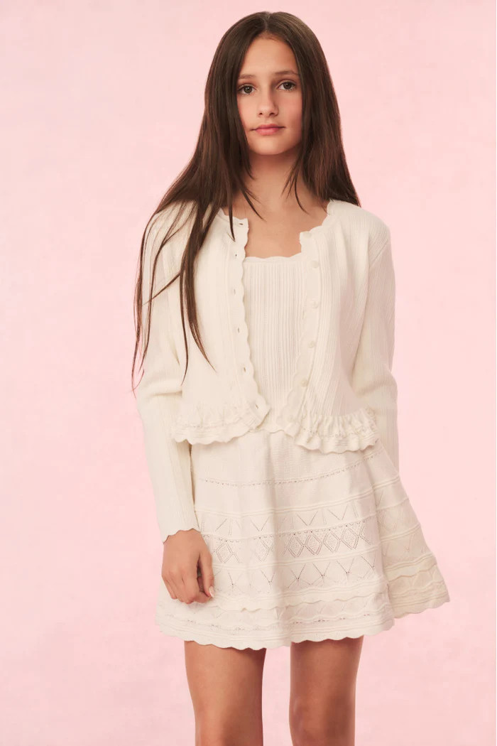 Girls Ronellia Knit Mini Dress | LoveShackFancy