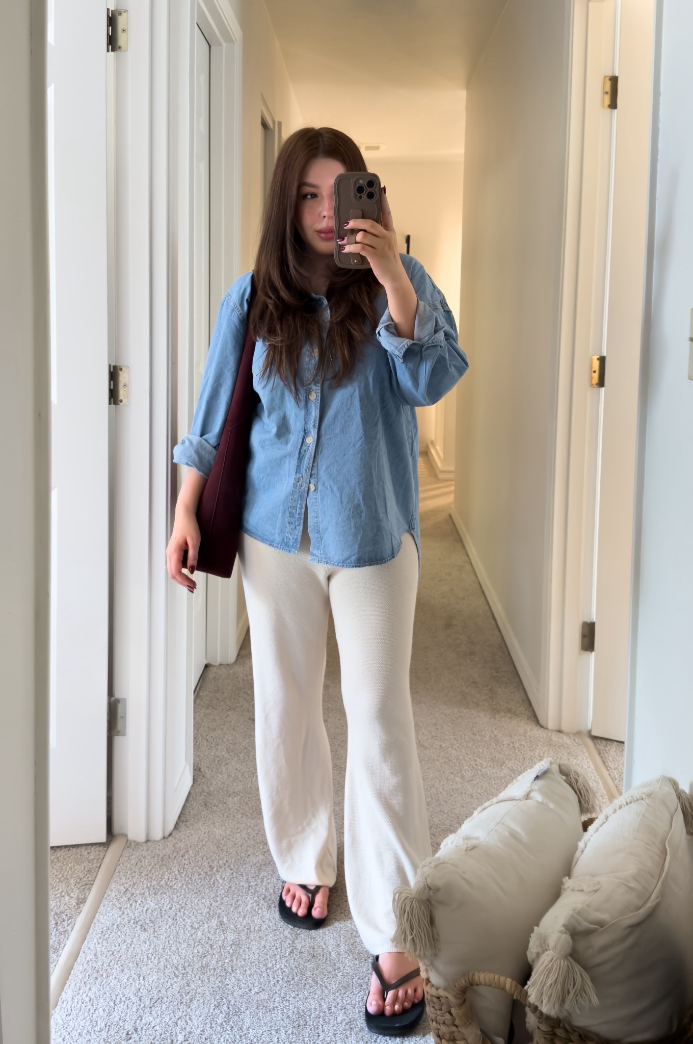 Summer to fall ootd 
Ootd
Denim shirt outfit

#LTKStyleTip #LTKSeasonal #LTKMidsize