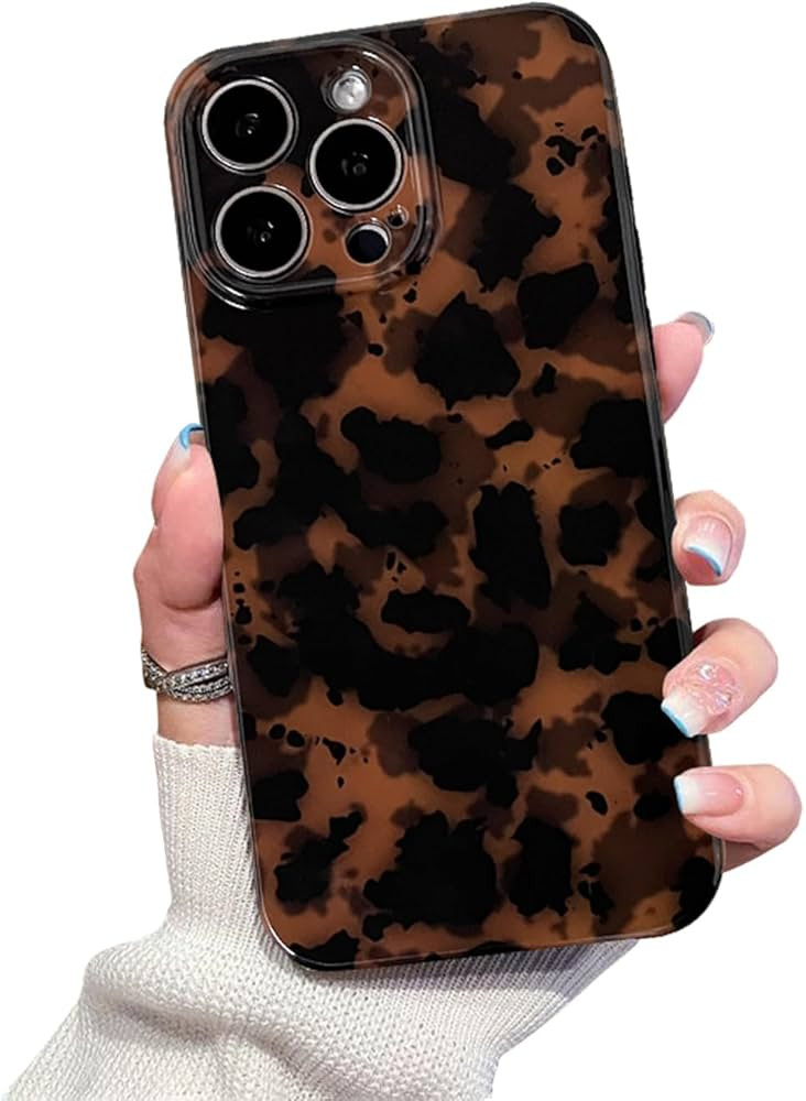 Cute Phone Case for iPhone 16 Pro Case Amber Leopard Full Camera Protective Slim Shockproof Aesth... | Amazon (US)