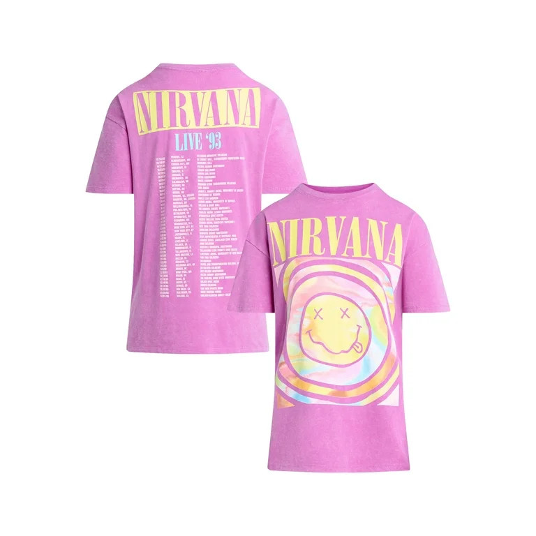 Nirvana Graphic Tee Shirt, Women's | Walmart (US)