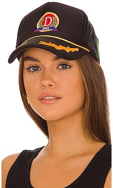 DANZY Logo Trucker Hat in Black from Revolve.com | Revolve Clothing (Global)