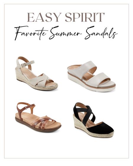 Easy Spirit Favorite Summer Sandals @EasySpiritOfficial #EasySpiritPartner

Espadrille Wedge Sandals
Slide Sandals
Ankle Strap Sandals
