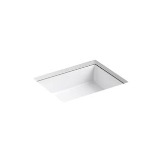 Verticyl 19-3/4 in. Rectangle Undermount Bathroom Sink in White | The Home Depot