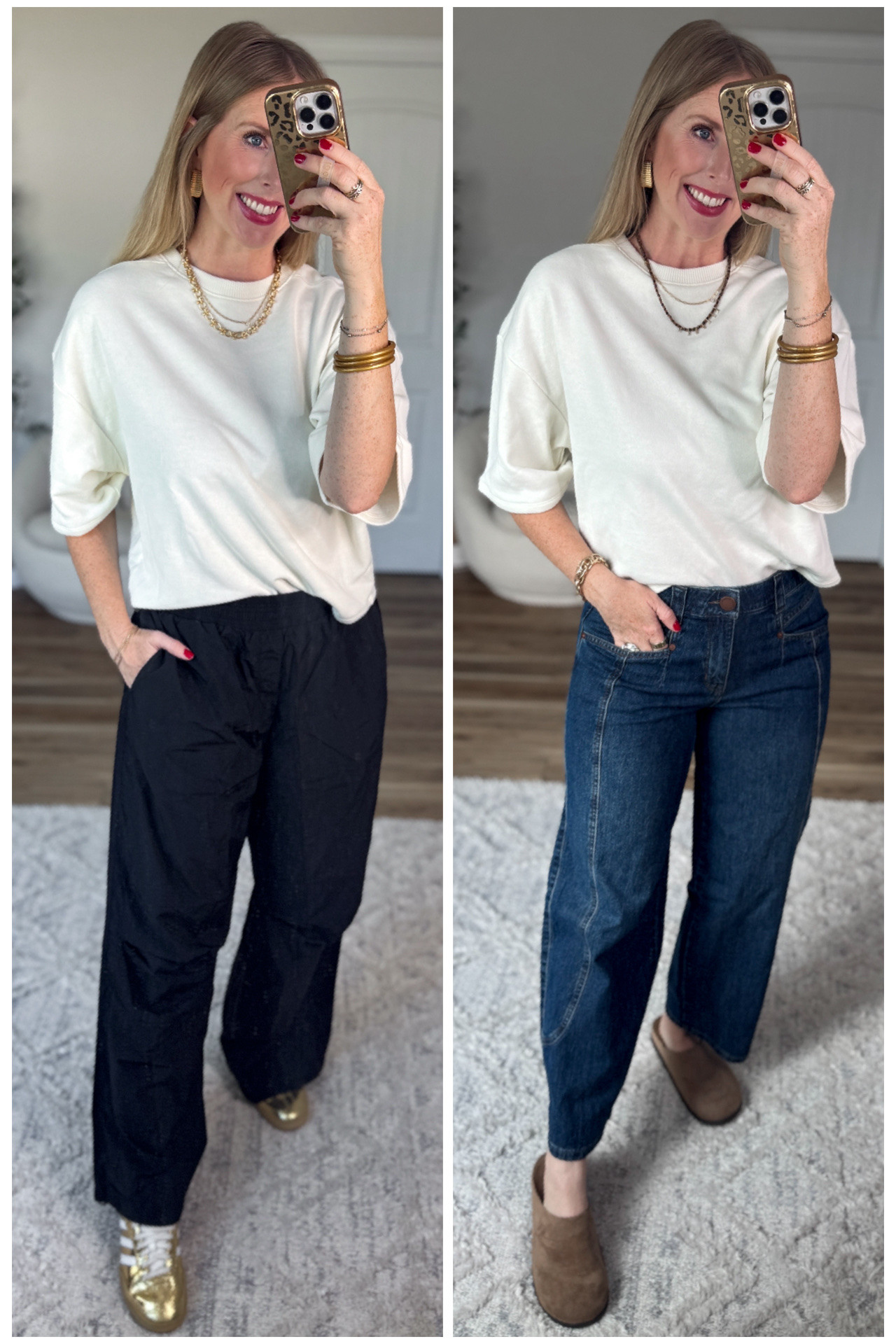 2 ways to style this oversized short sleeve sweatshirt from Walmart!

#LTKmomlife