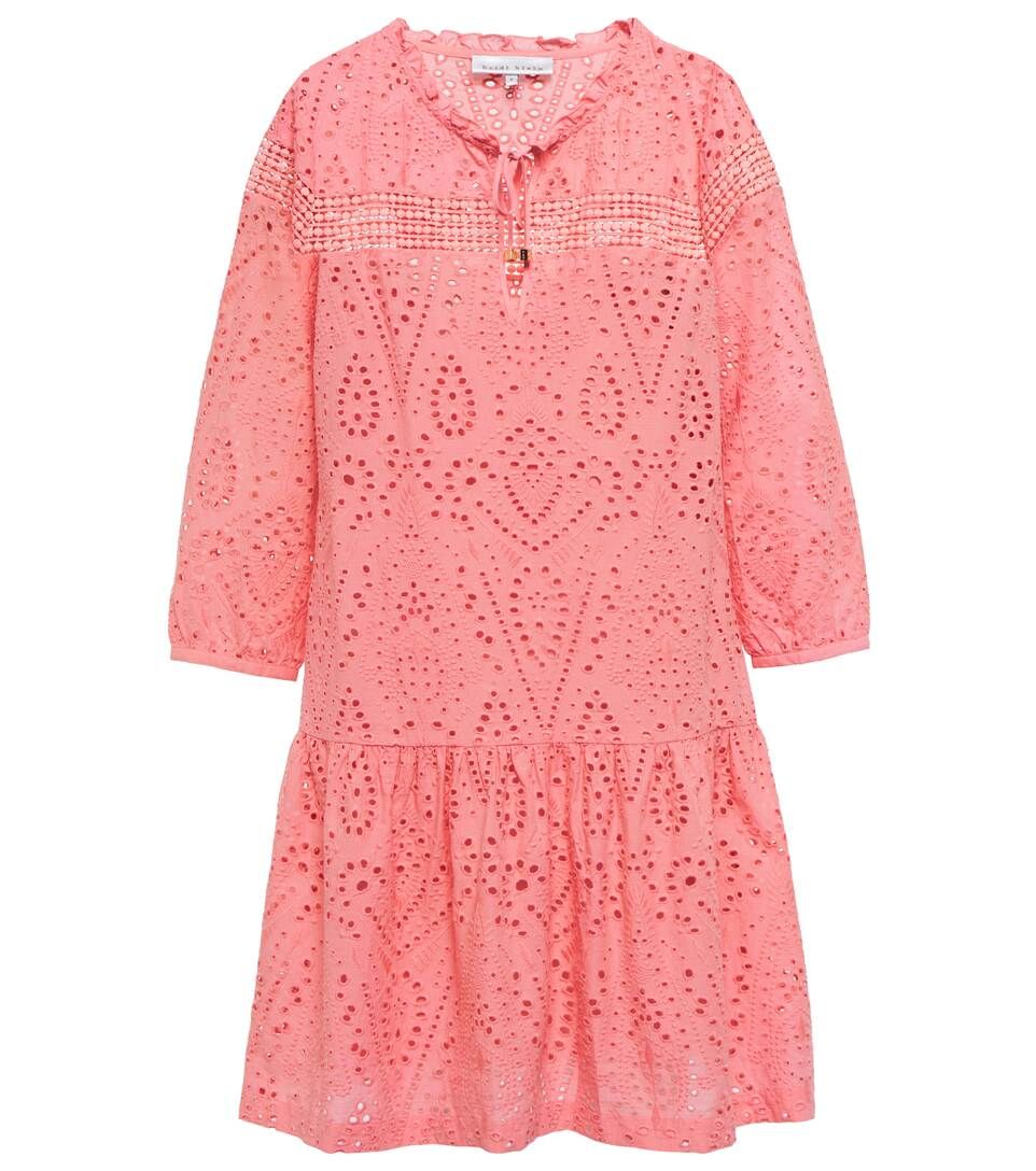 Broderie anglaise cotton minidress | Mytheresa (US/CA)