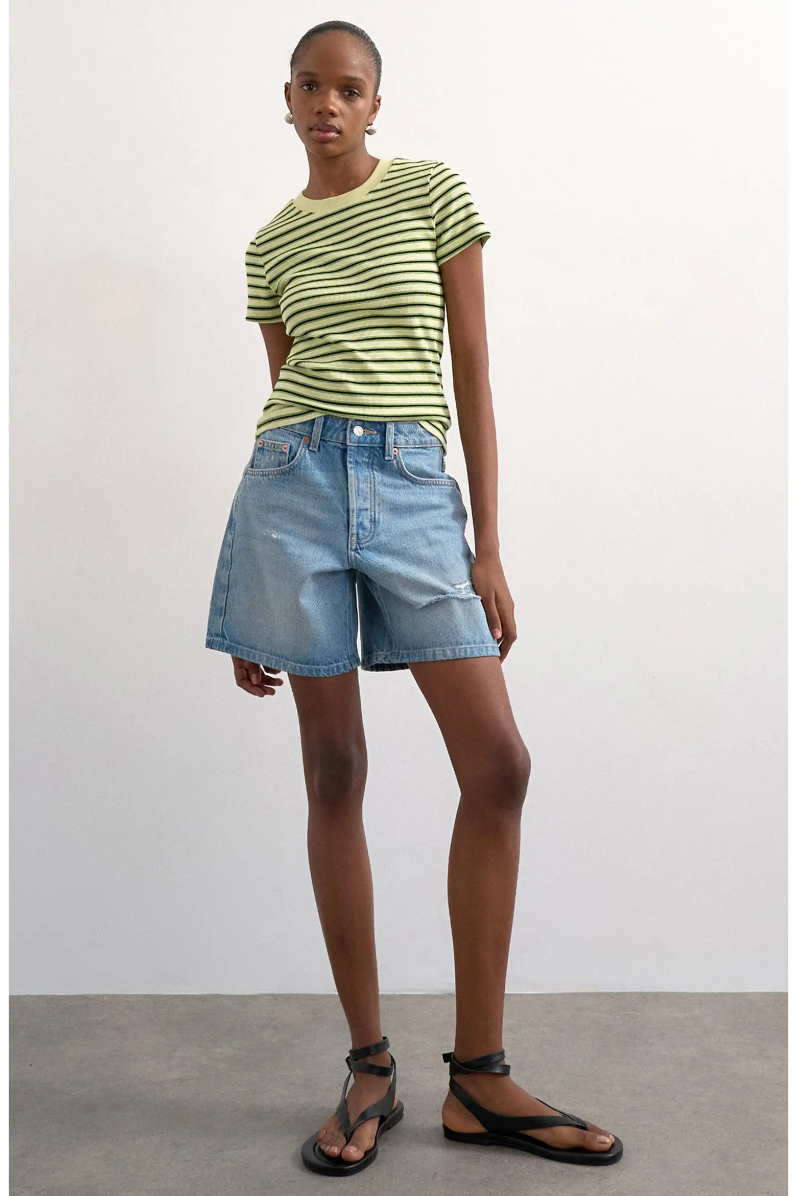 Topshop Editor Mid Rise Denim Shorts (Women) | Nordstrom | Nordstrom