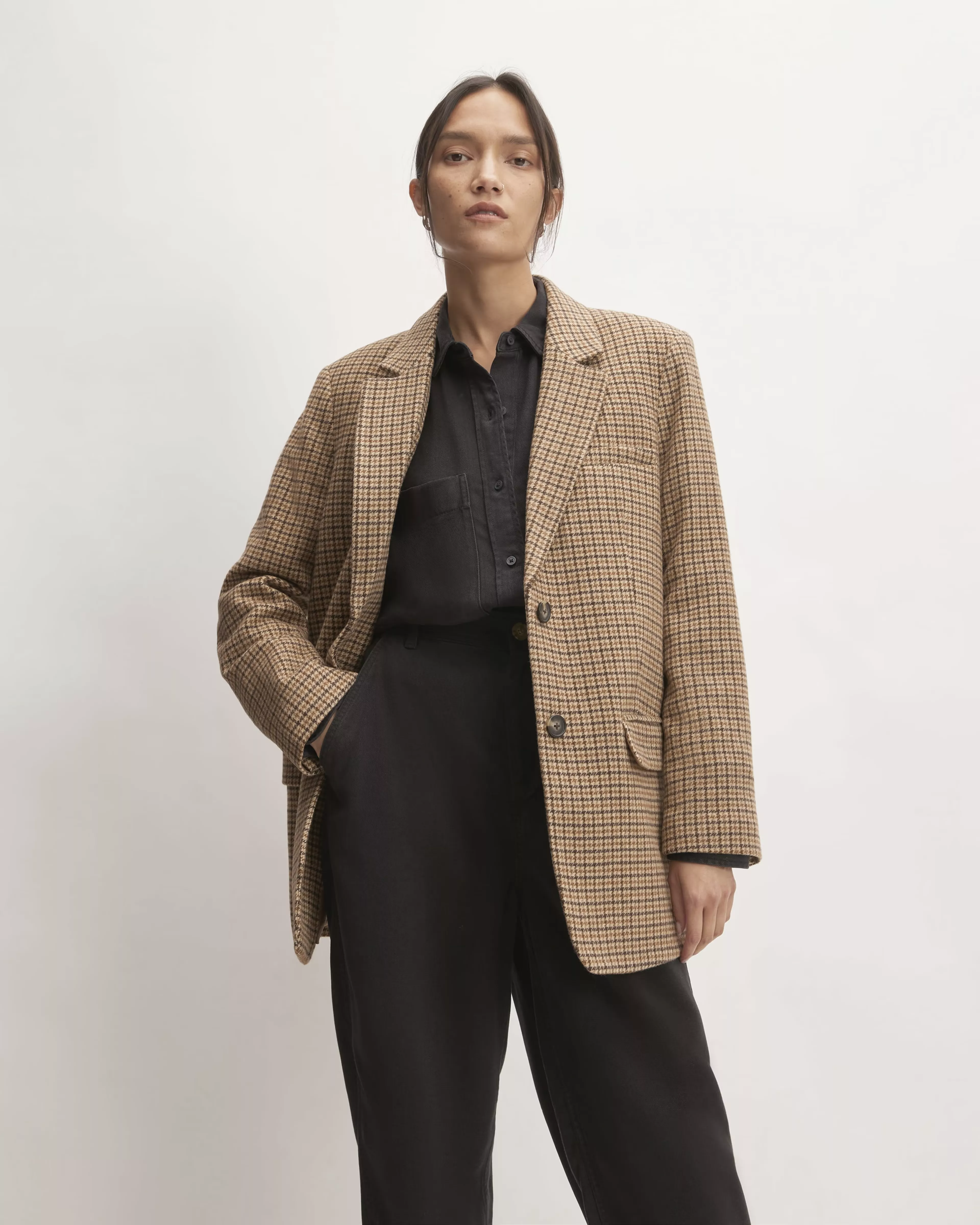 The Linen Oversized Blazer Canvas – Everlane