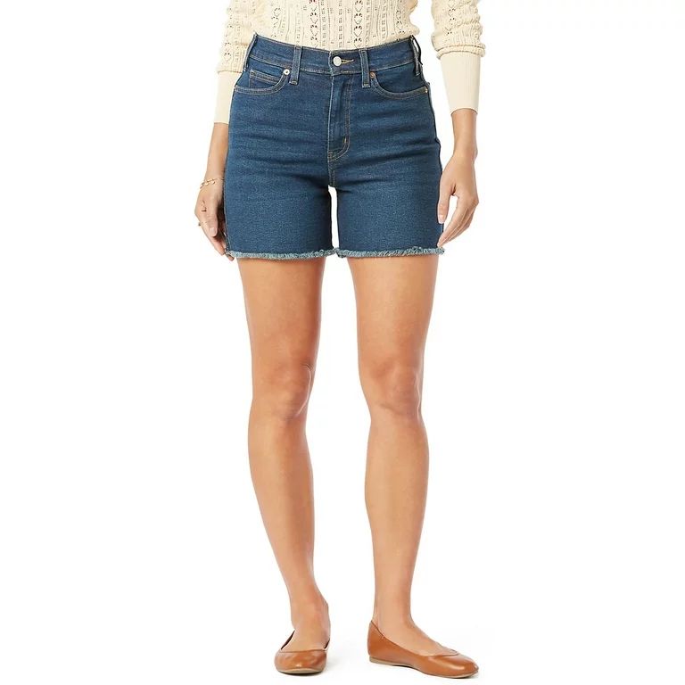 Signature by Levi Strauss & Co.™ Women's Heritage 5-inch Cutoff Shorts | Walmart (US)