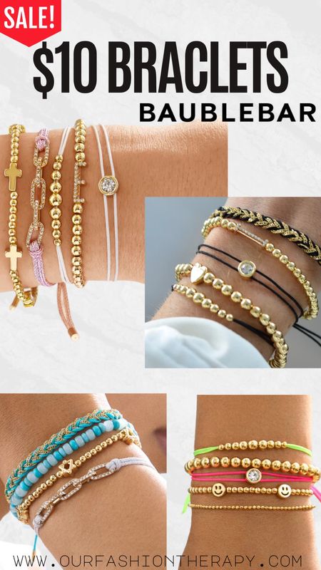 Bracelet stacks from Baublebar. Favorite bracelets only $10 

#LTKGiftGuide #LTKstyletip #LTKsalealert