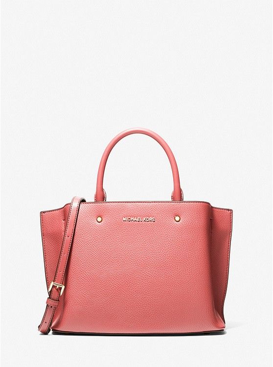 Arielle Medium Pebbled Faux Leather Satchel | Michael Kors US