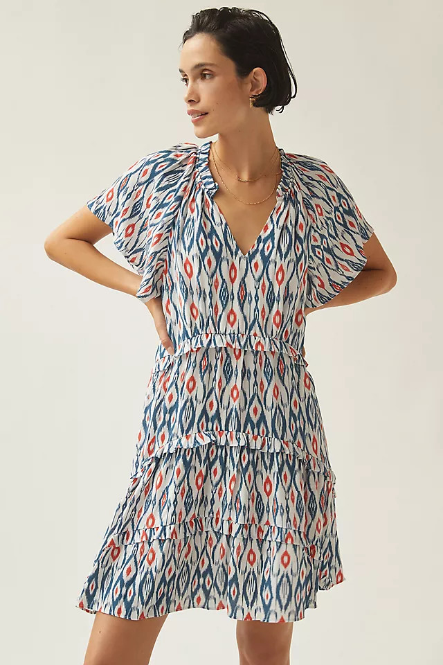 Robin Tiered Mini Dress | Anthropologie (US)