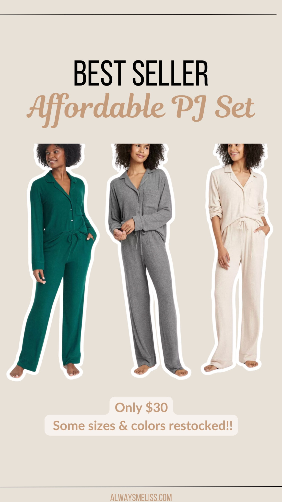 Love these pj sets! So soft and comfy. Would also make a great gift. Some sizes and colors in stock. Going quickly!!

Target
Women’s pajamas
Gift idea

#LTKFindsUnder100 #LTKGiftGuide #LTKFindsUnder50