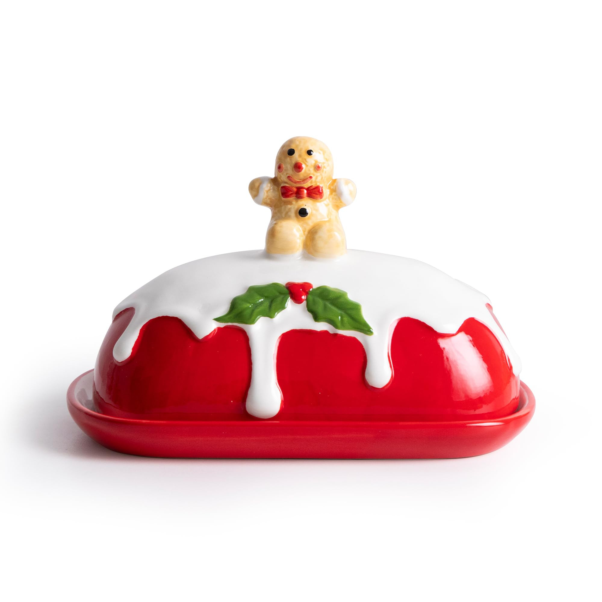 Gingerbread Man Butter Dish, Christmas Butterdish for Kitchen, Butter Dish with Lid for Counterto... | Amazon (US)