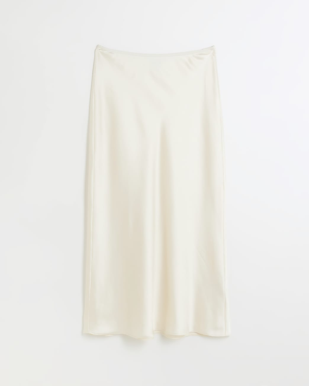 Cream satin maxi skirt | River Island (UK & IE)