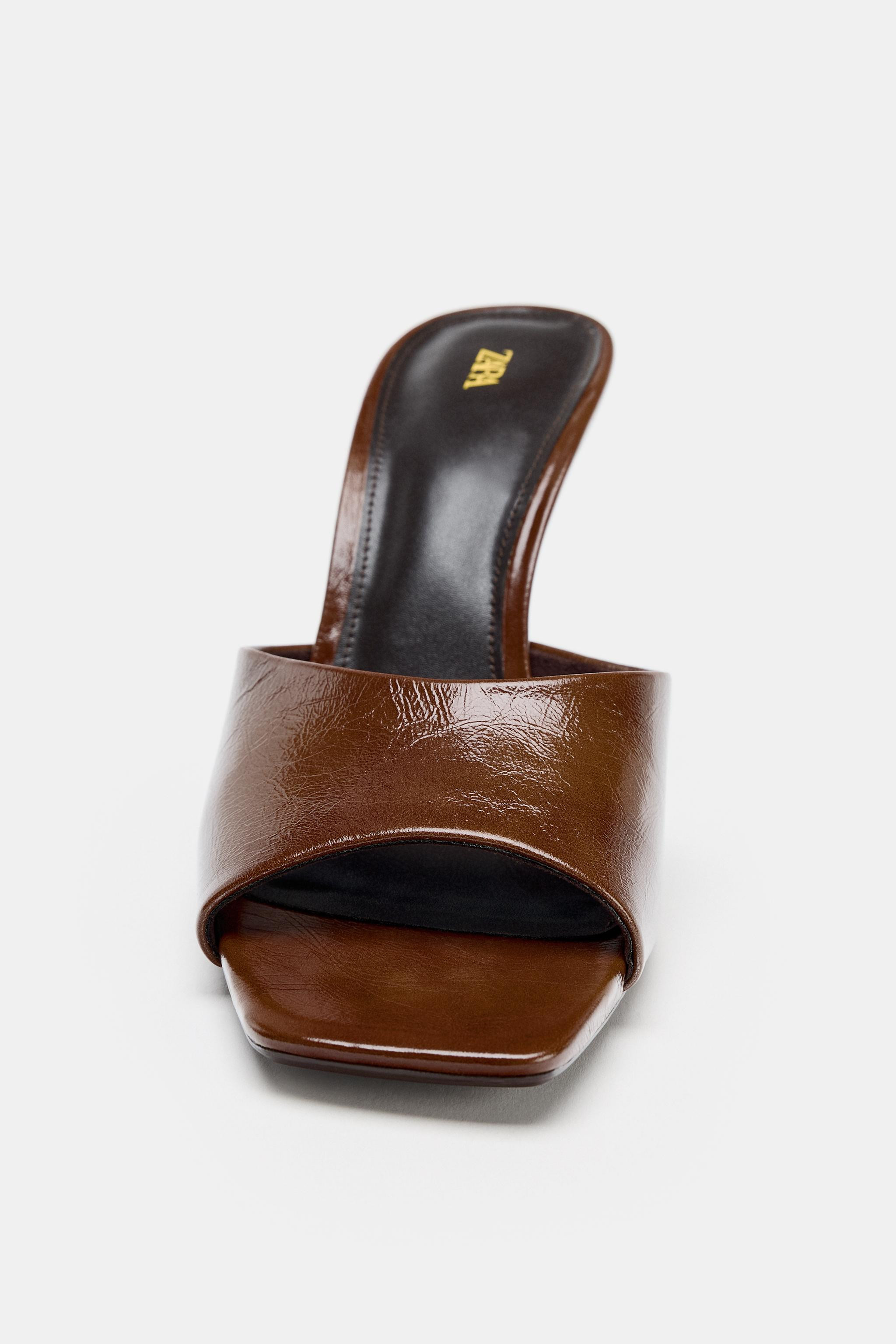 CHAUSSURES À TALONS EN CUIR | Zara US