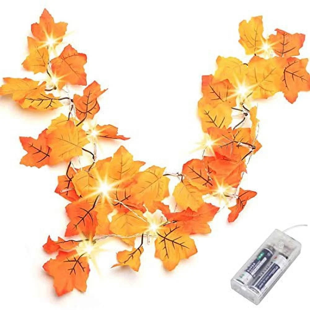 Thanksgiving Decorations Lighted Fall Garland, Thanksgiving Decor Halloween String Lights 8.2 Fee... | Walmart (US)