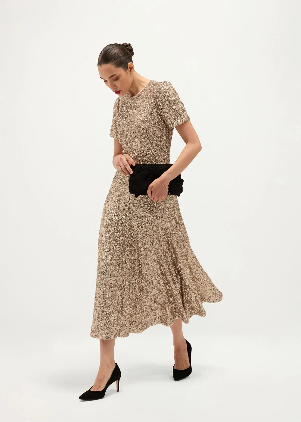 Saffie Sequin Dress | Hobbs UK | | Hobbs