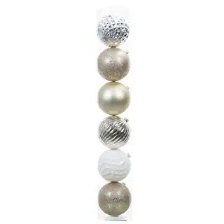 6ct. 6" Silver & Gold Shatterproof Ball Ornaments by Ashland® | Michaels | Michaels Stores