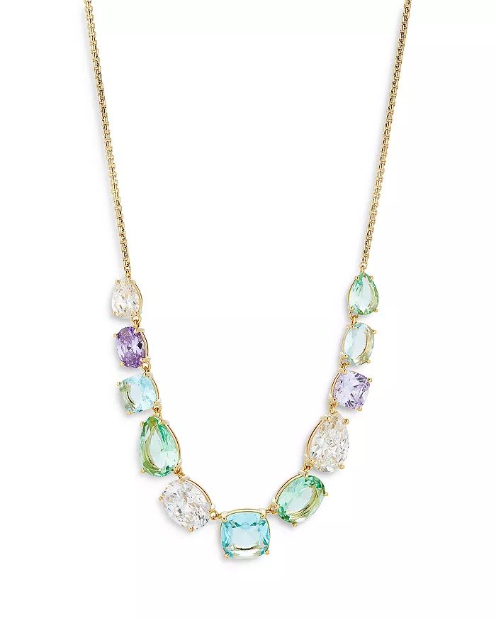 Nadri Watercolor Mixed Cut Frontal Necklace in 18K Gold Plated, 16"  Back to results -  Jewelry &... | Bloomingdale's (US)