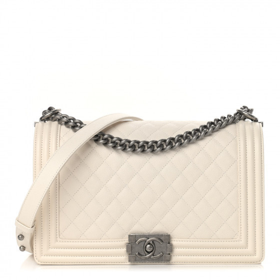 CHANEL

Caviar Quilted New Medium Boy Flap Ivory | Fashionphile
