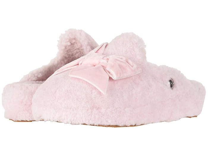 UGG Addison Velvet Bow Slipper (Seashell Pink) Women's Slippers | Zappos