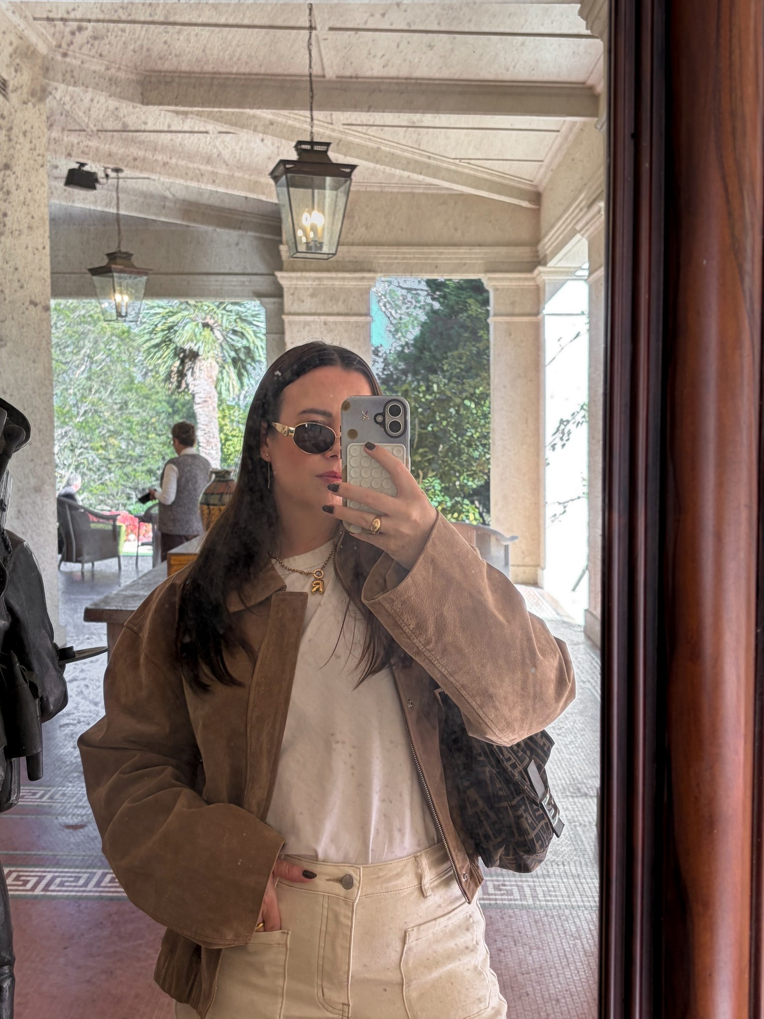 Wearing size 14 in this suede bomber - also linked the faux suede and wool versions for the same look for less 🫶🏼

#LTKautumn #LTKaustralia #LTKmidsize