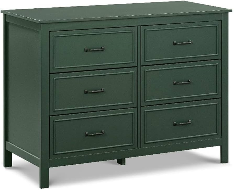 Davinci Charlie 6-Drawer Baby Dresser - Wooden Double Chest of Drawers for Kids, Boys and Girls -... | Amazon (US)