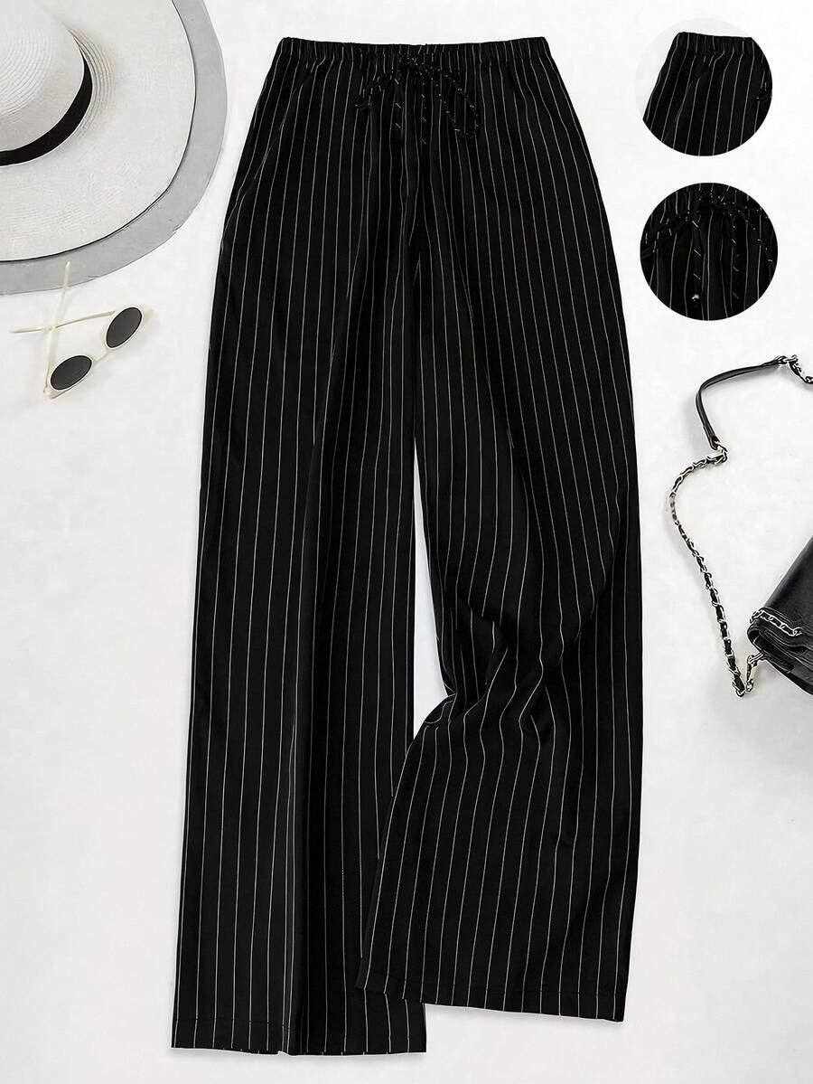 SHEIN Tall CURVE Plus Size Women's Minimalist Versatile Pants, Slimming High-Quality Casual Trousers With Simple Elegant Lines Fall | SHEIN