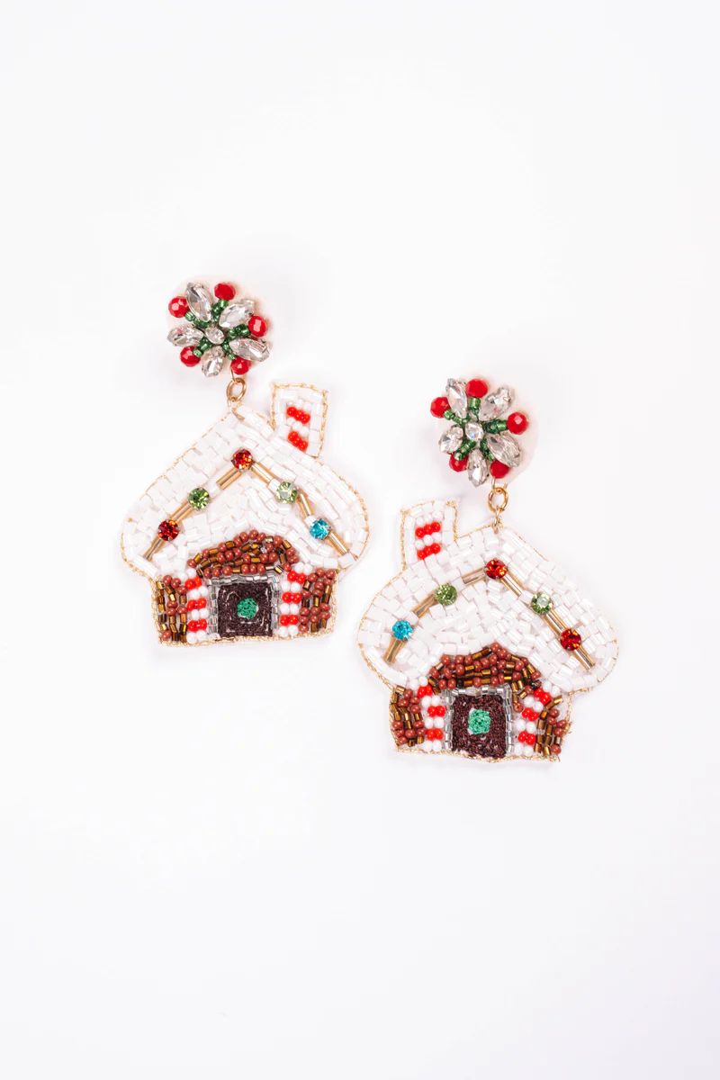 Home Sweet Home Earrings - White | The Impeccable Pig