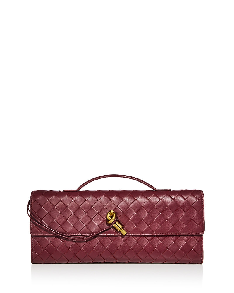 Bottega Veneta Andiamo Intrecciato Leather Clutch | Bloomingdale's (US)