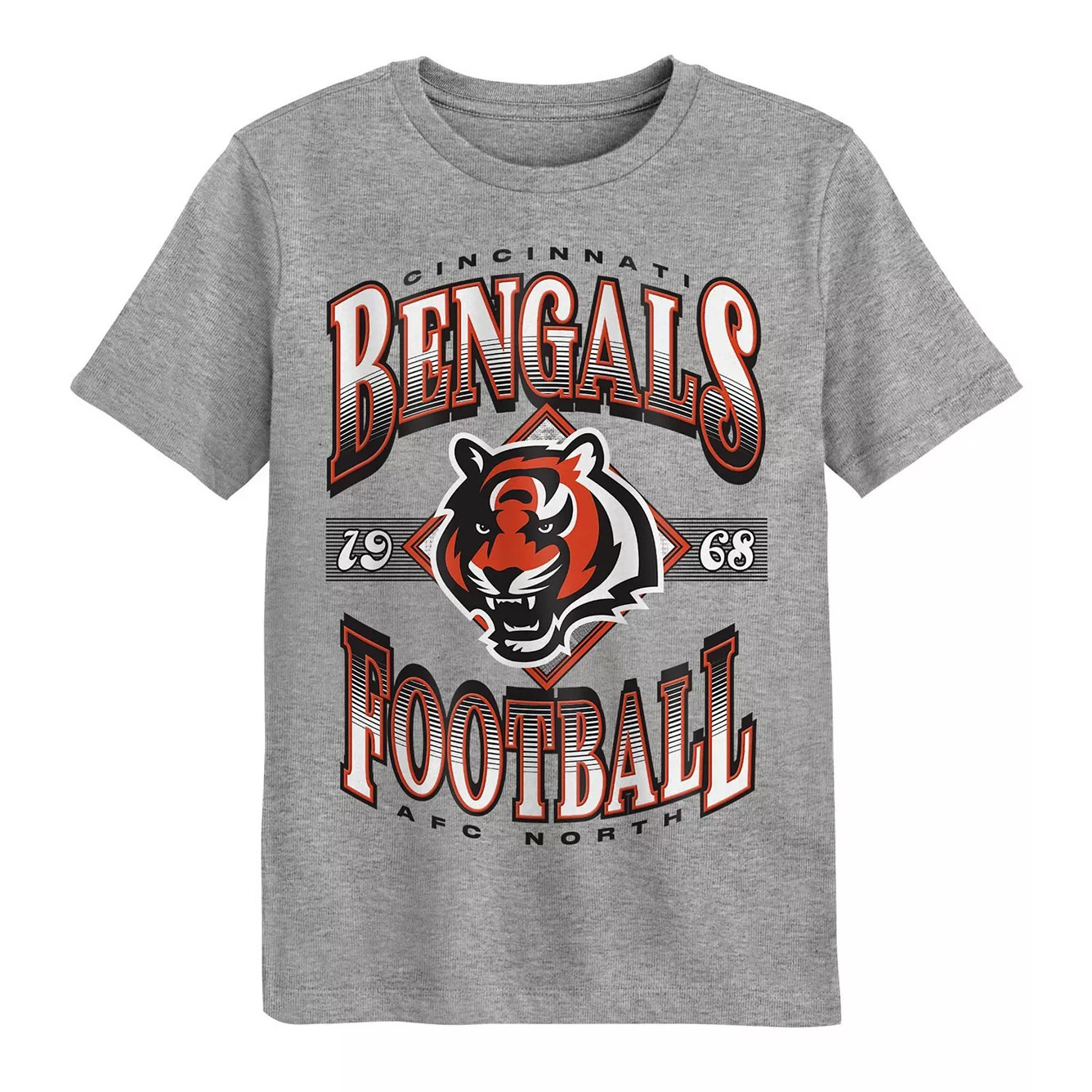 Preschool Outerstuff Dark Heather Gray Cincinnati Bengals Of Days Past T-Shirt | Kohl's