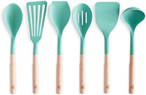 Amazon.com: GreenLife Cooking Tools and Utensils, 7 Piece Nylon and Wood Kitchen Set with Ceramic... | Amazon (US)
