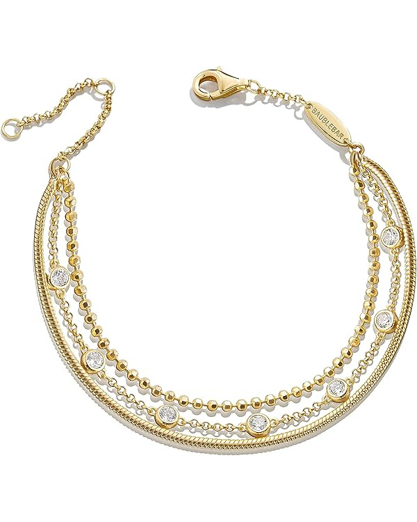 Skye 18K Gold-Plated Sterling Silver Layered Bracelet | Amazon (US)
