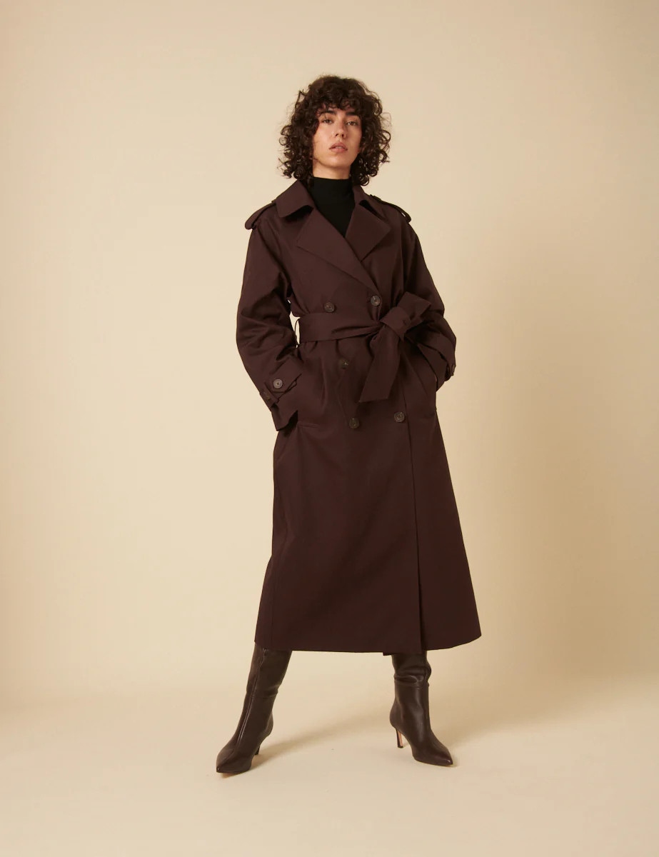 Brown Double Breasted Trench Coat | Nobody's Child