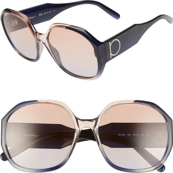 Gancio 60mm Geometric Sunglasses | Nordstrom Rack