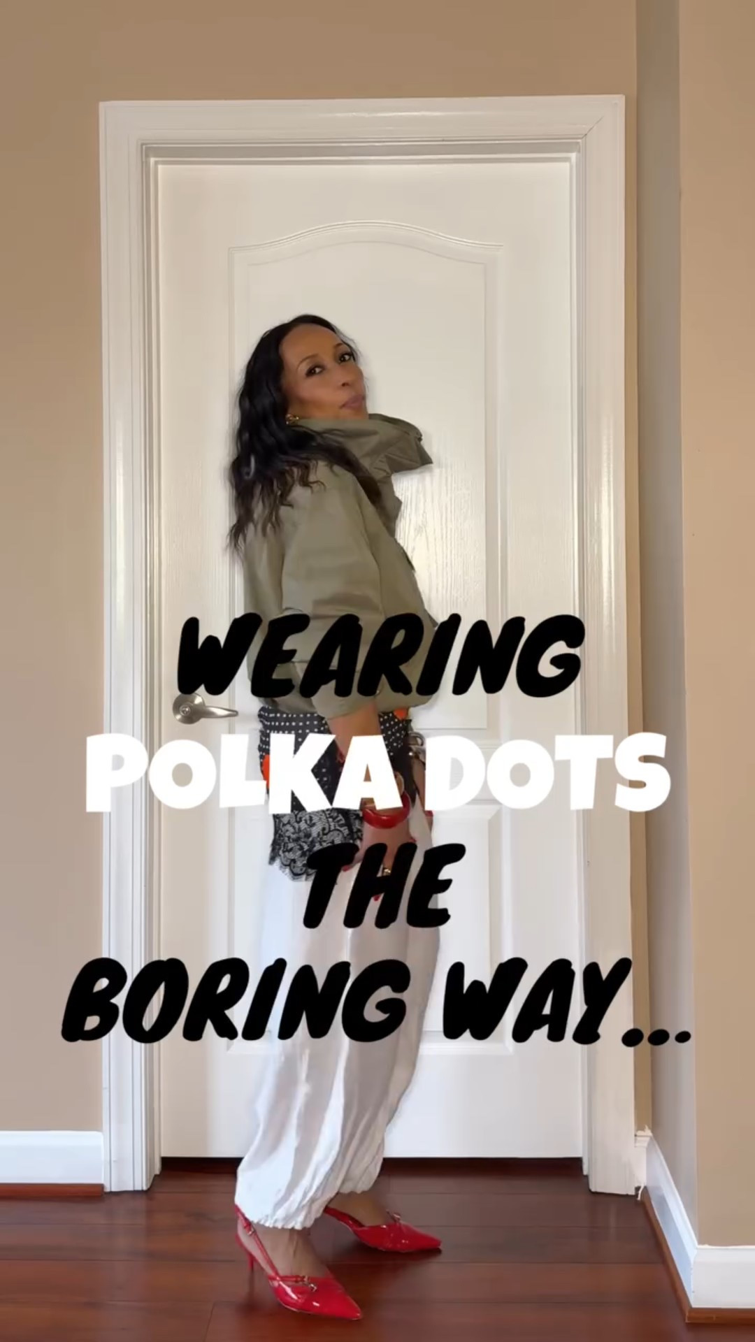 Polka dots are timeless… but they don’t have to feel predictable. ❤️⚪️ The easiest way to make them feel bold and modern is with one pop of red.

No rules, just have fun mixing what you already own and making it feel like you.

Anything I was able to link is linked 🤍 Just comment RED and I’ll send it over.

Polka dot outfits with a pop of red feel fresh and elevated. This is how to style a classic print in a modern way. I’m sharing outfit ideas using pieces you already have in your closet. A red accent instantly upgrades a simple look. Fashion should feel fun, creative, and personal.