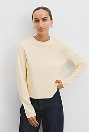 Australian Cotton Long Sleeve Slim Fit T-Shirt | Country Road