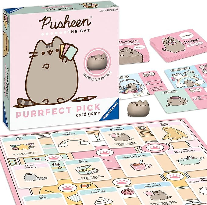 Ravensburger Pusheen Purrfect Pick: A Family Game for Cat Lovers and Pusheen Fans Ages 8 and Up ,... | Amazon (US)
