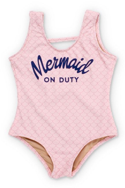 Pink Mermaid on Duty Scoop One Piece (Scales Appear When Wet!) | Shade Critters