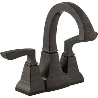 Kallan 4 in. Centerset 2-Handle Bathroom Faucet in Oil-Rubbed Bronze | The Home Depot