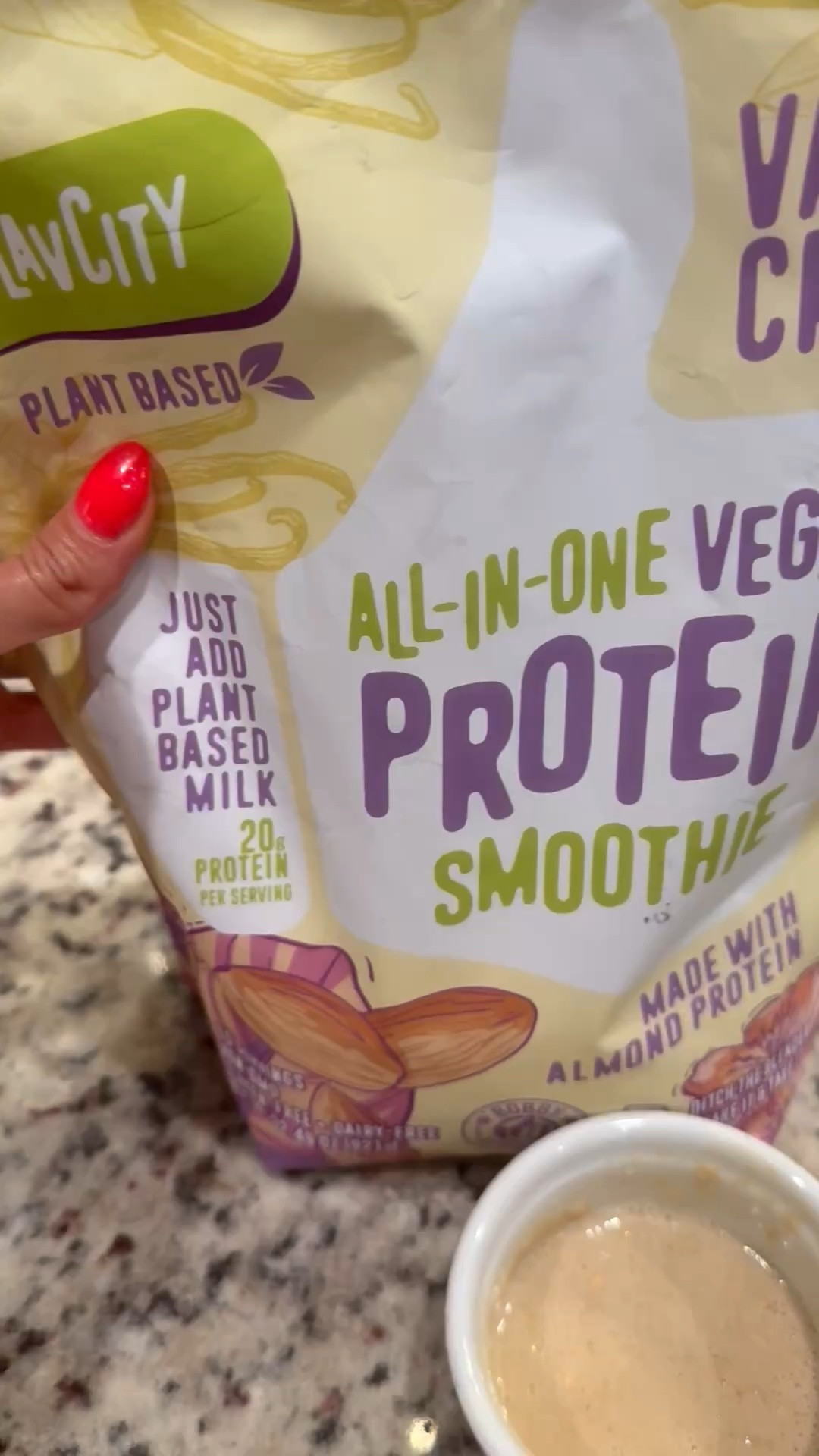 Favorite plant based protein powder tastes so good!  

#LTKmorningroutine #LTKfitnessgoals