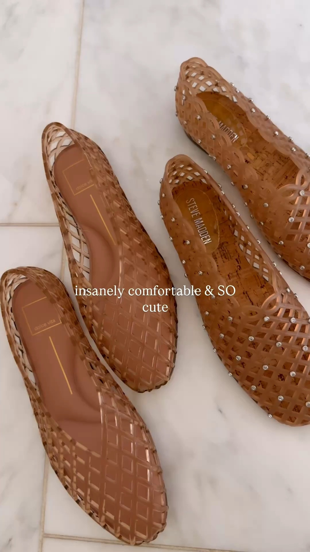 Jellies are trending for spring! Love these pairs and so comfortable and fit tts 